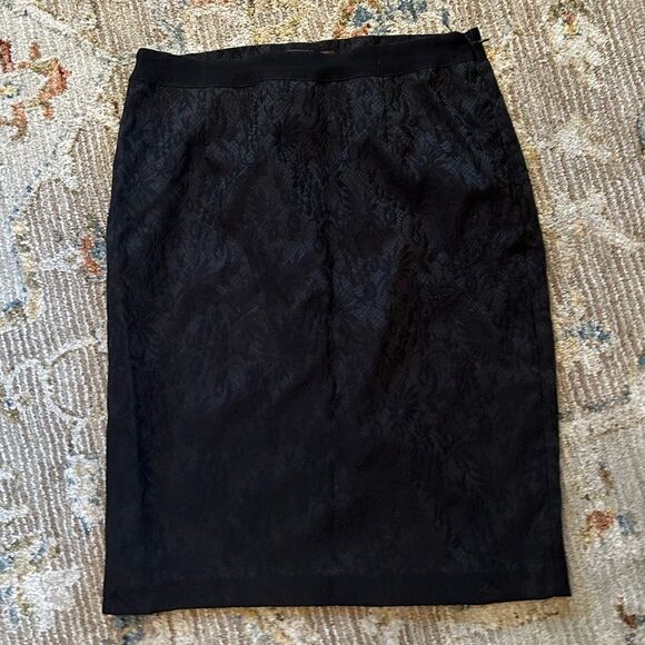 Dana Buchman Black Pencil Skirt Knee-Length - Picture 1 of 6